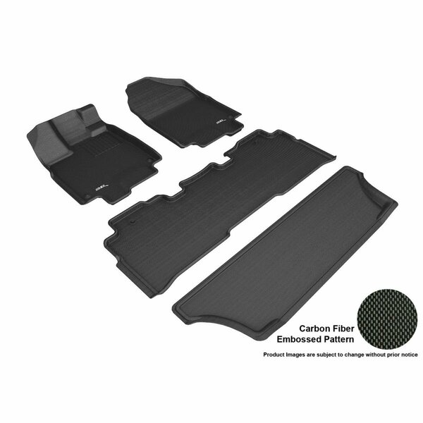 Lastplay Kagu Floor Mat for 2018 Honda Odyssey R1 R2 R3, Black LA3856853